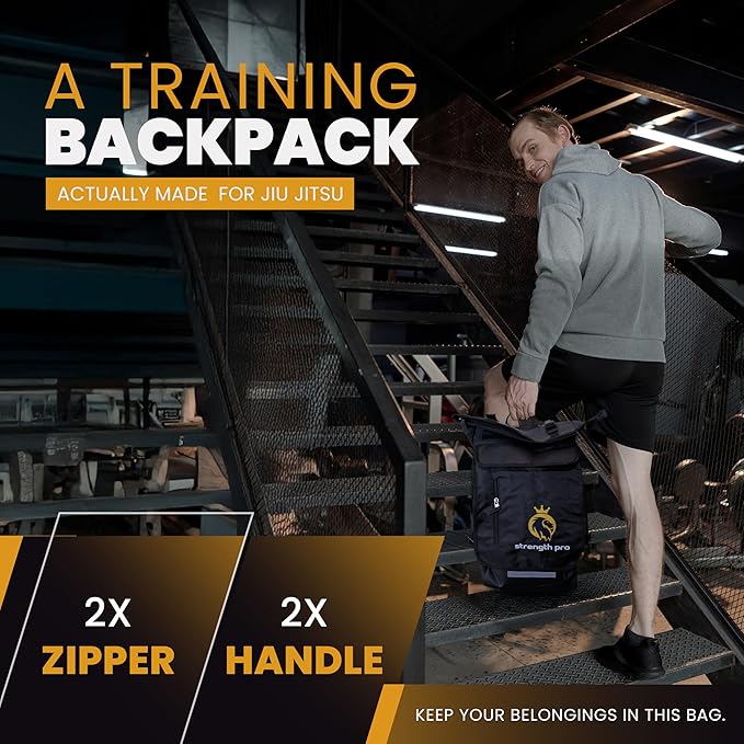 Durable Jiu-Jitsu Backpack – Waterproof Gi Pocket, Expandable Wet Compartment, Multi-Pocket MMA Gym Bag