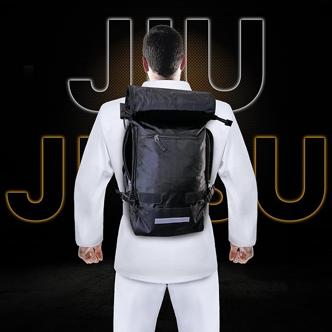 Durable Jiu-Jitsu Backpack – Waterproof Gi Pocket, Expandable Wet Compartment, Multi-Pocket MMA Gym Bag