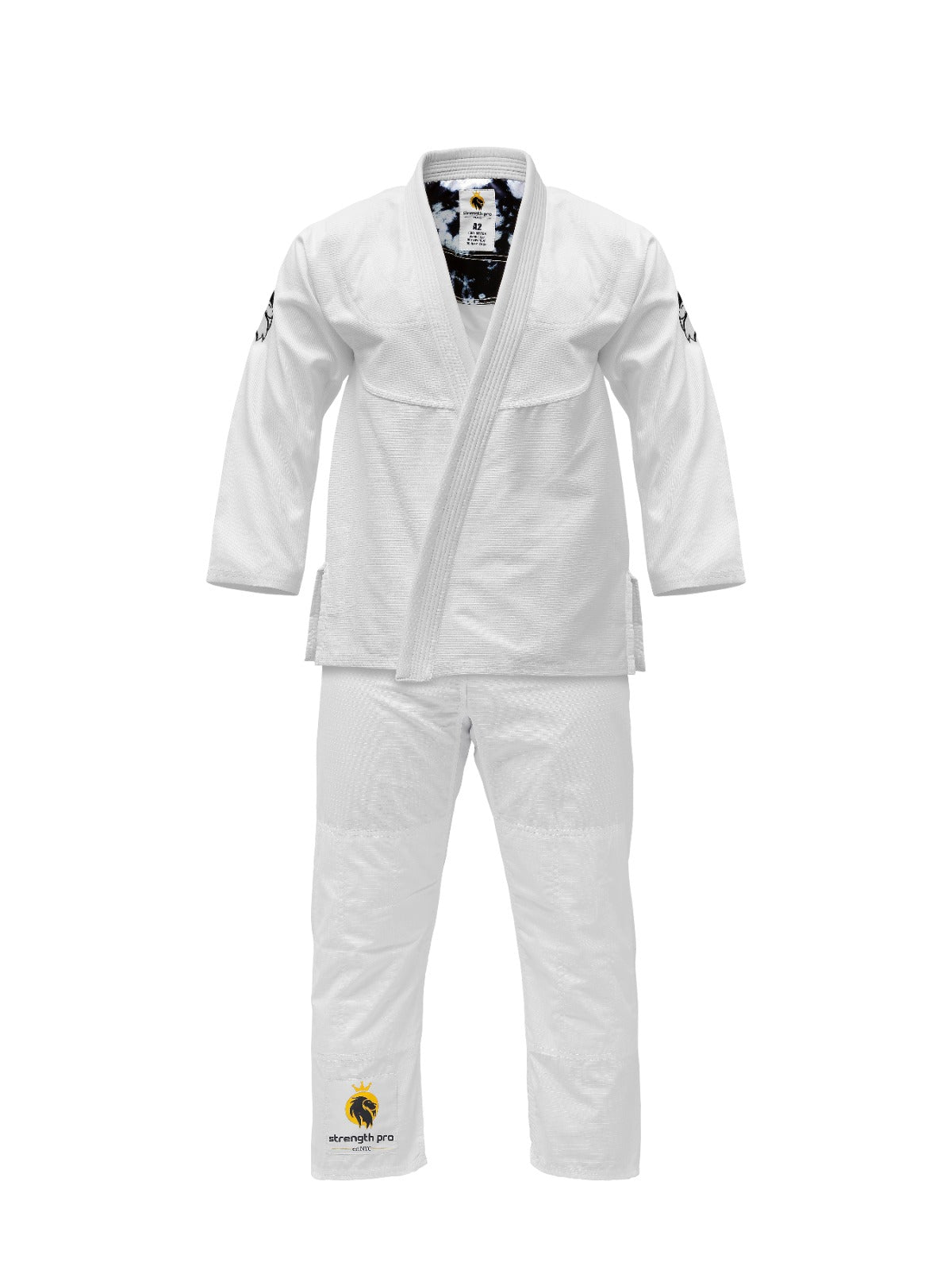 450 GSM Brazilian Jiu Jitsu Gi White Kimono – Strength Pro